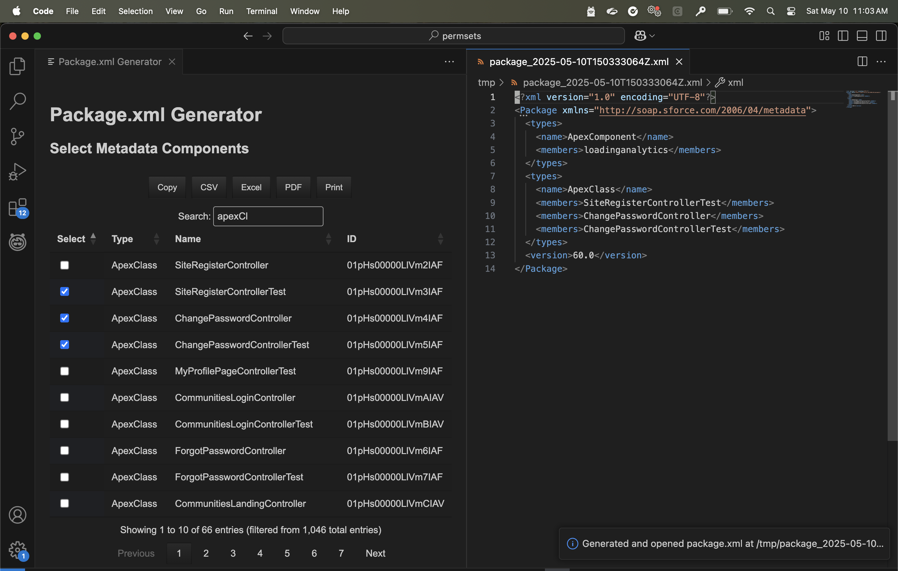 pkg gen